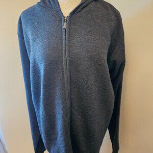 NorthPole Charcoal Grey Zip-up Hoodie Sweater